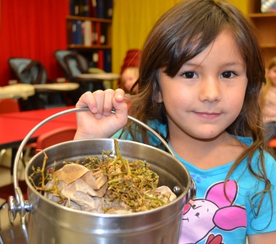 St. David School and Better "B" Kids After School Program Make Composting a Regular Part of Their Day